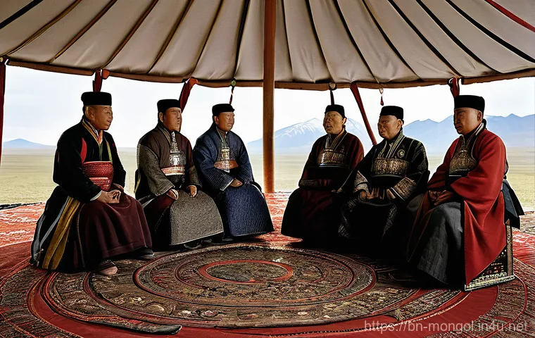몽골 독립운동 역사 - **Prompt:** A majestic depiction of the declaration of Mongolian independence on December 29,