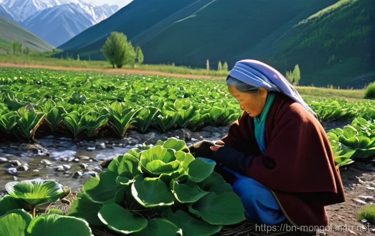 몽골의 자생 식물 - **Resilience in the Gobi: The Saxaul's Domain:**
    "An atmospheric depiction of the stark yet beau...